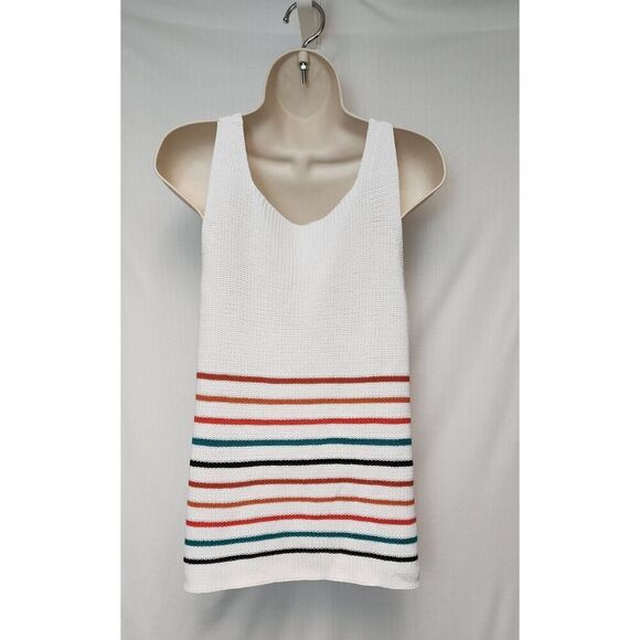 Women's Knit Strappy Tank Tops Scoop Neck Basic Colorblock Casual Flowy Size S - Picture 7 of 8